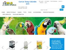 Tablet Screenshot of mdbirdworld.com